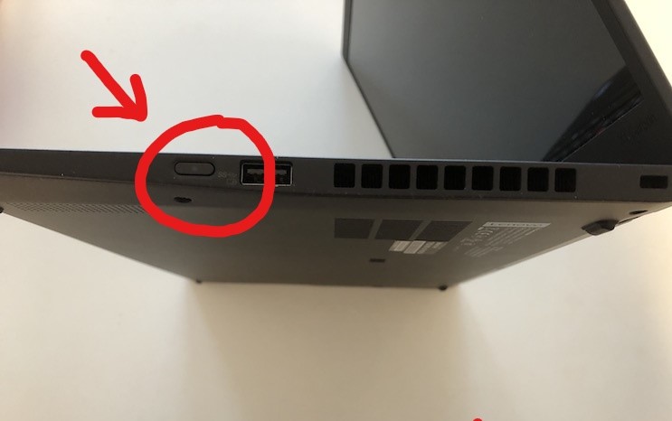 ThinkPad X1 Carbon pc powerbutton